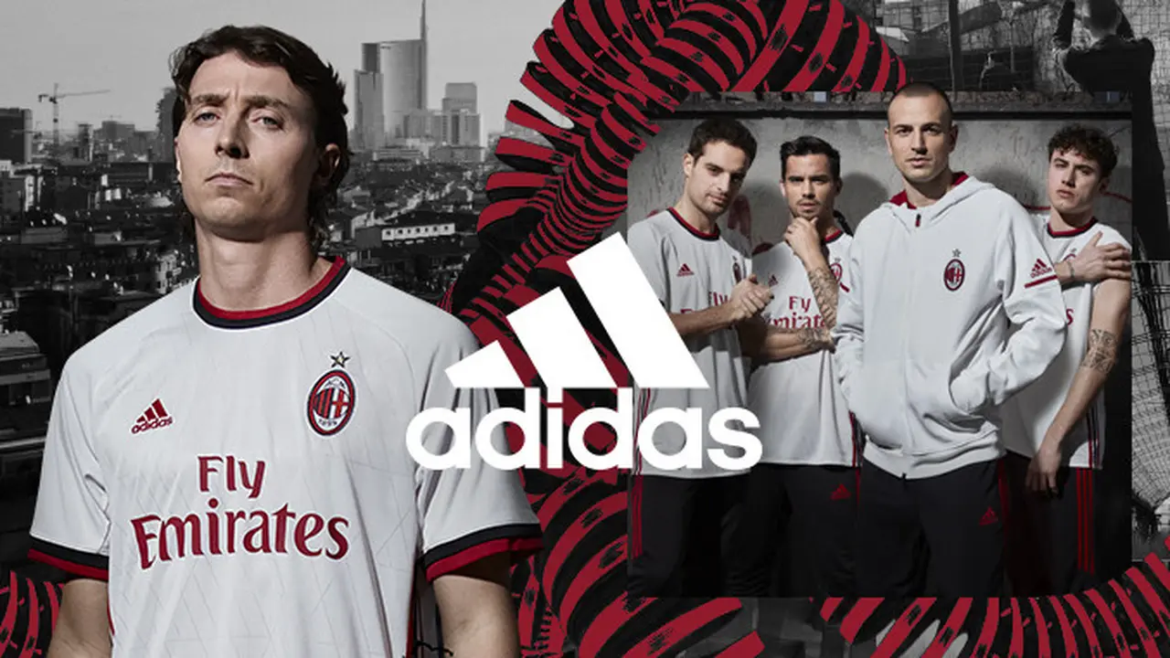 Jersey tandang baru AC Milan 2017-2018. (AC Milan)