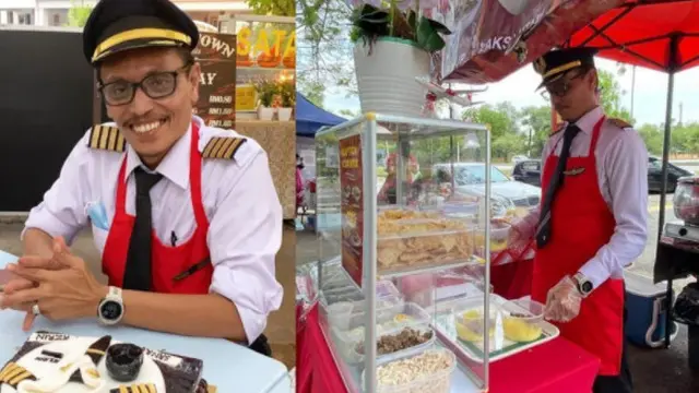 Jualan Rujak Pakai Seragam, Kisah Pilot Senior Kena PHK Ini Bikin Terharu