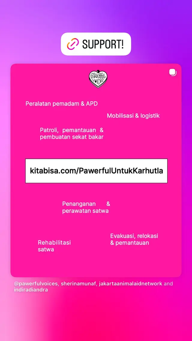 Buka Donasi untuk Bantu Karhutla