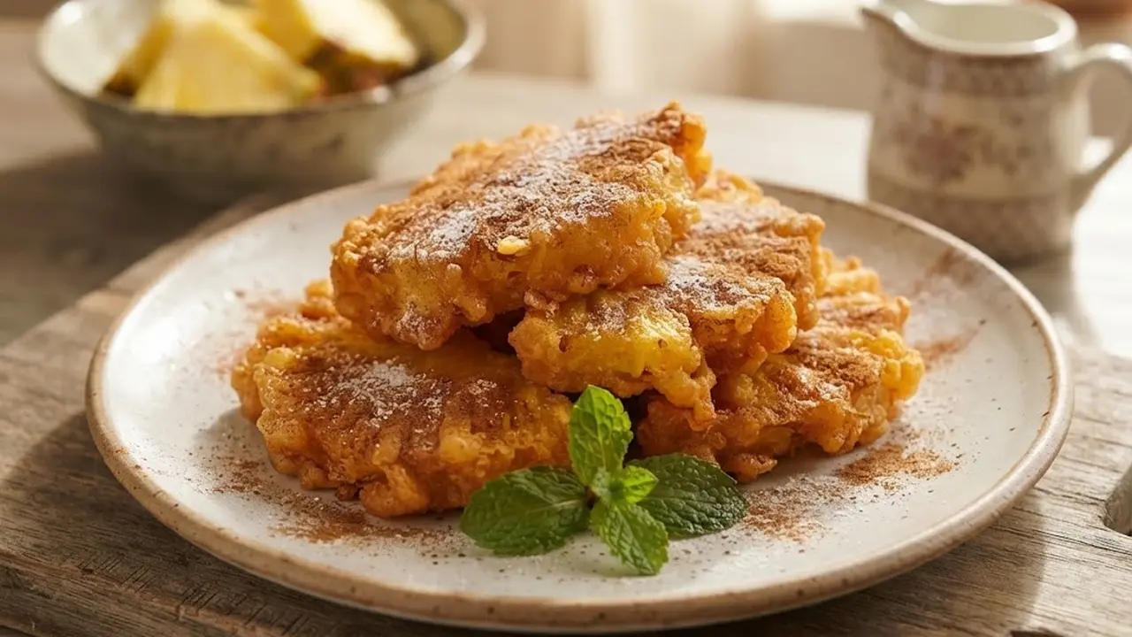 resep nanas goreng tepung dengan gula kayu manis