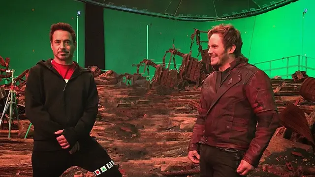 Robert Downey Jr dan Chris Pratt. (Instagram/ robertdowneyjr)
