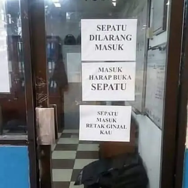 6 Tulisan Peringatan Nyeleneh Tak Sesuai Ini Sulit Dipahami, Bikin Bingung