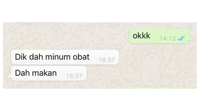 5 Chat Ibu ke Anak Ingatkan Tetap Sehat Ini Bikin Senyum