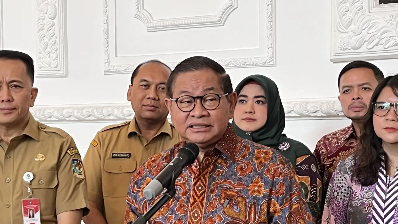 Gubernur DKI Jakarta Pramono Anung di Tribrata Hotel & Convention Center, Jakarta Selatan, Selasa (21/7/2026) (Liputan6.com/Winda Nelfira)