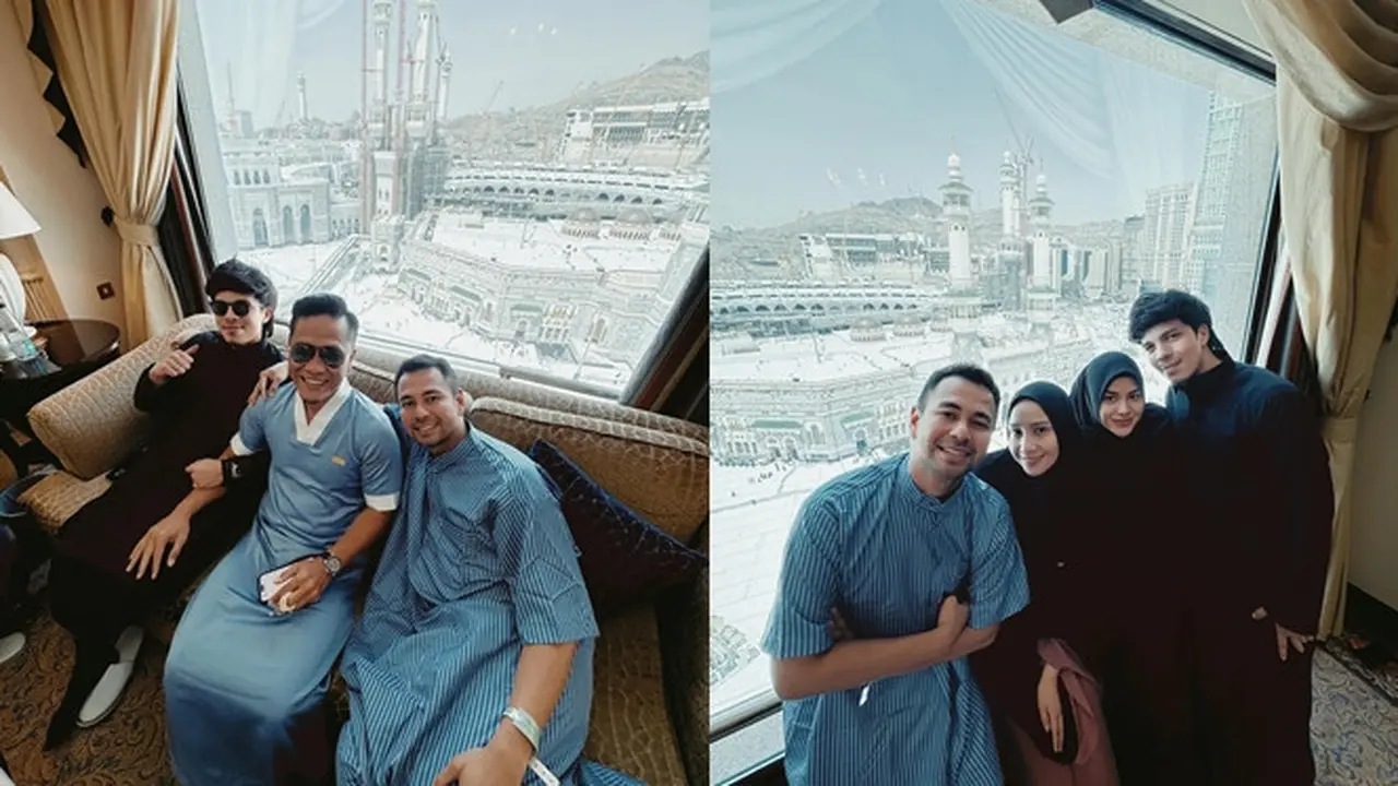 6 Potret Raffi Ahmad Kumpul Bareng Atta Halilintar Waktu Jalani Ibadah Haji