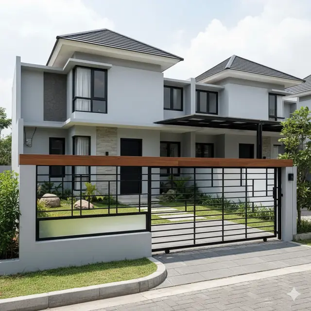 7 Model Pagar Besi Motif Geometris, Tampil Modern dan Estetis di Rumah Minimalis