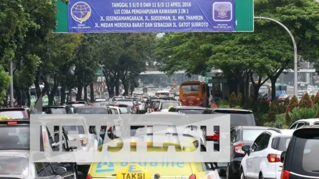 Hari Terakhir Uji Coba Penghapusan 3 In 1, Lalu Lintas Bertambah Macet