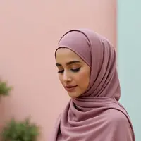 Pashmina Ceruty Warna Dusty Pink/AI