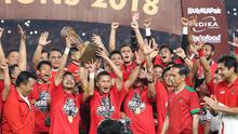 ersija Jakarta mengukuhkan diri sebagai pemenang Piala Presiden 2018 usai mengalahkan Bali United 3-0 di babak final yang digelar di Stadion Utama Gelora Bung Karno, Senayan, Jakarta, Sabtu (17/2/2018)