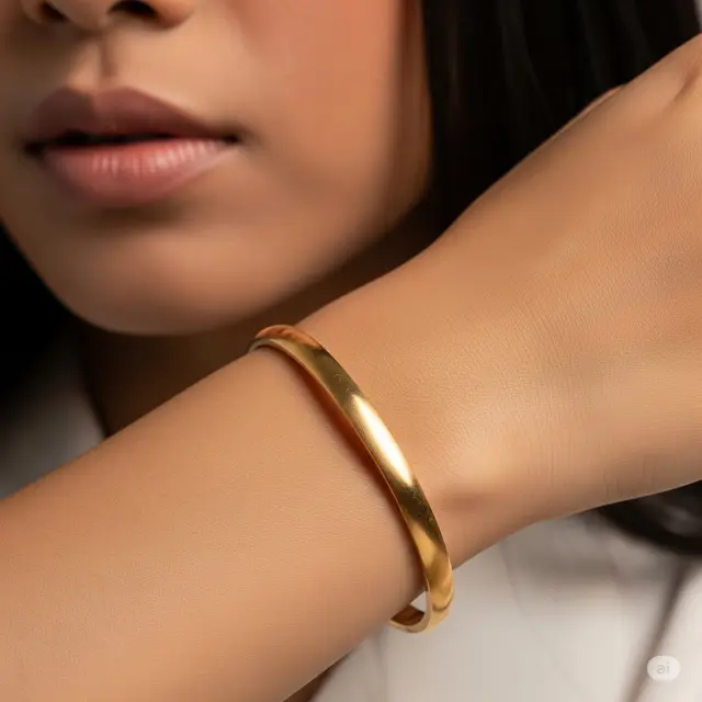 1. Bangle Polos Ukiran Minimalis