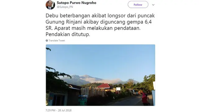 Potret Memilukan Gempa Lombok Bidikan Warga