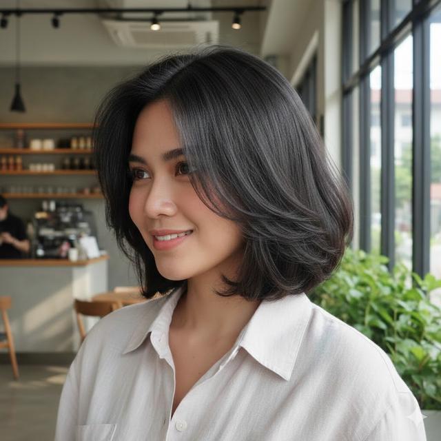 1. Soft Layered Bob