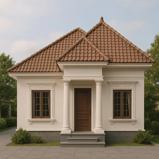 Model Rumah 6x9 Atap Kombinasi Pelana dan Limas