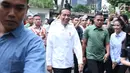 Presiden RI, Joko Widodo jelang melakukan pertemuan dengan pimpinan partai politik pendukung di Pilpres 2019, Jakarta, Kamis (9/8). Pertemuan membahas koalisi jelang pendaftaran bakal Capres/Cawapres Pilpres 2019. (Liputan6.com/Helmi Fithriansyah)