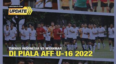 Timnas Indonesia diadang Myanmar pada semifinal Piala AFF U-16 2022. Pertandingan berlangsung di Stadion Maguwoharjo, Rabu (10/8/2022).