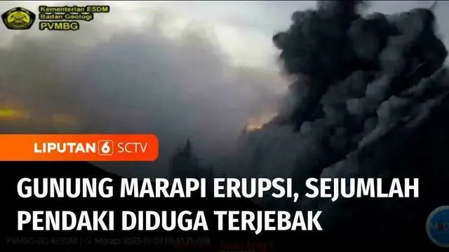 Gunung Marapi yang berada di wilayah Kabupaten Agam dan Kabupaten Tanah Datar, Sumatra Barat, erupsi. Diduga puluhan pendaki masih terjebak di kawasan Gunung Marapi.