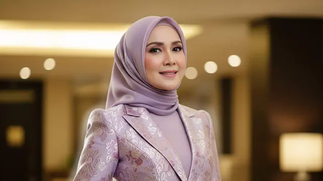 Warna Gamis Blazer Brokat Modis untuk Wanita 50 Tahun
