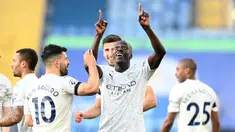 The Citizens membuka skor melalui Benjamin Mendy pada menit ke-58. Setelah itu mereka memperbesar keunggulan lewat Gabriel Jesus di menit ke-74. (Foto: AFP/Pool/Michael Regan)