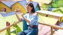 Sebelum mengikuti ajang kontes kecantikan, Karina Nadila sudah berprofesi sebagai seorang model. Kini, ia pun kerap tampil di dunia hiburan Tanah Air. (Liputan6.com/IG/karinadila8921)