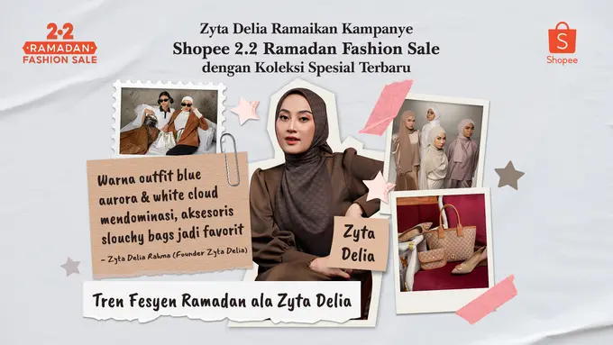Zyta Delia Hadirkan Koleksi Modest Elegan di Kampanye Shopee 2.2 Ramadan Fashion Sale
