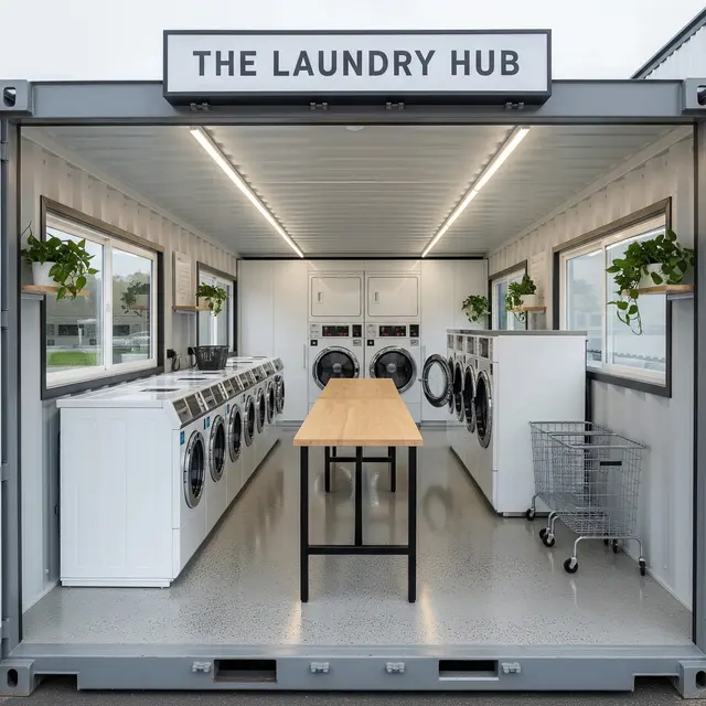 Desain Ruangan Laundry Kiloan