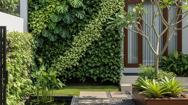 Desain Kebun Depan Rumah Tanpa Rumput