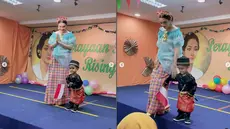 Nourah Sheivirah membagikan penampilan memukaunya saat menemani putra bungsunya, Razeen menghadiri acara sekolah dalam rangka peringatan Hari Kartini. Di momen tersebut, ibu tiga anak itu tampil mengenakan baju bodo, khas Sulawesi Selatan. (Liputan6.com/IG/@nourahsheivirah)