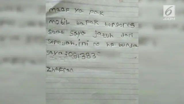VIDEO: Surat yang Dibuat Bocah Ini Viral, Kenapa Ya?