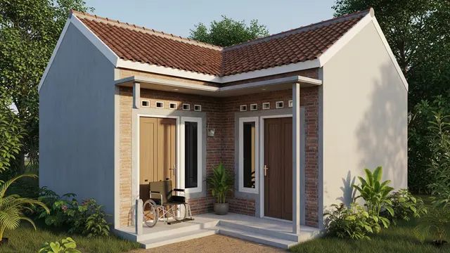 7 Model Rumah Sederhana Rp50 Juta untuk Lansia dengan Pintu Lebar yang Mudah Dilalui Kursi Roda