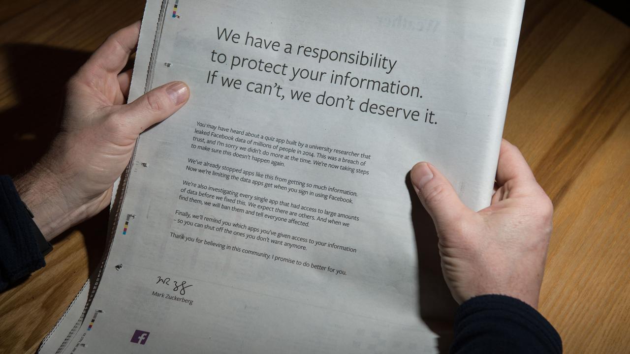 Facebook Minta Maaf via Surat Kabar