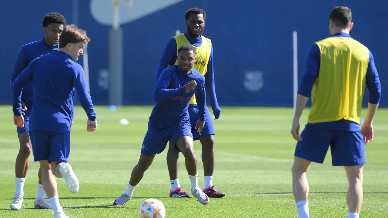 Latihan Barcelona Jelang Vs Real Madrid di Copa Del Rey