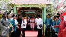 Suasana Lebaran Betawi yang digelar di Lapangan Banteng, Jakarta pada Minggu (23/8/2015). (Liputan6.com/Yoppy Renato)