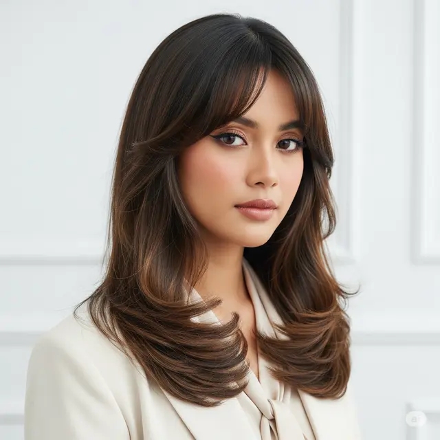 8 Inspirasi Model Rambut Layer Panjang untuk Wanita Karier Usia 25 di 2025