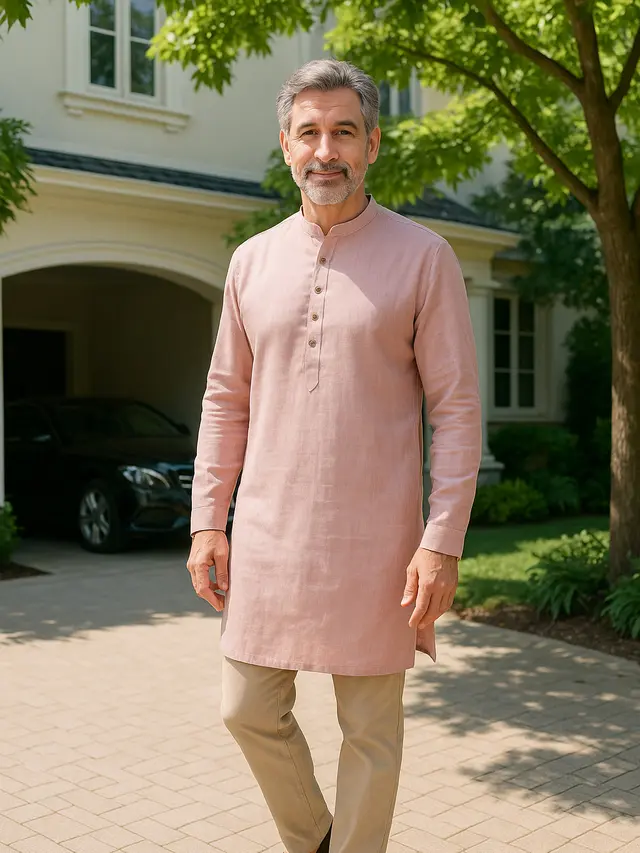 Model Baju Kurta Pria Usia 50 Tahunan