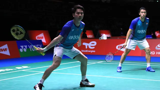 Foto: Sukses Lewati Babak Kedua, Tiga Ganda Putra Indonesia Melaju ke 16 Besar Kejuaraan Dunia Bulu Tangkis 2022