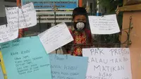 Siswa SD di Riau demo kabut asap (M.Syukur/Liputan6.com)