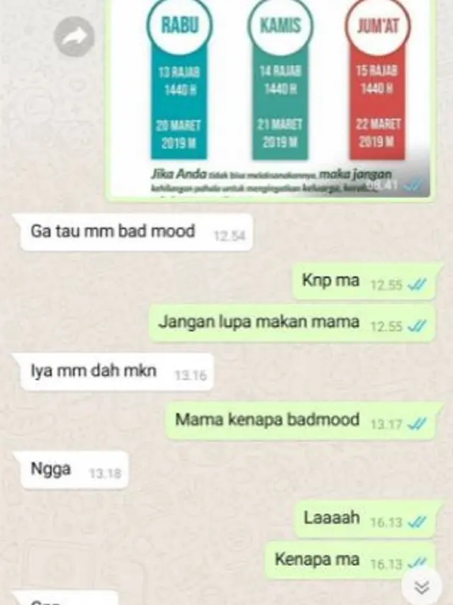 7 Chat Kocak Anak dengan Ibu Bak Sahabat Dekat Bikin Ngakak