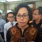 Menteri Keuangan Sri Mulyani di kantor pusat Ditjen Bea dan Cukai, Jakarta, Rabu (8/11/2017). (Fiki/Liputan6.com)