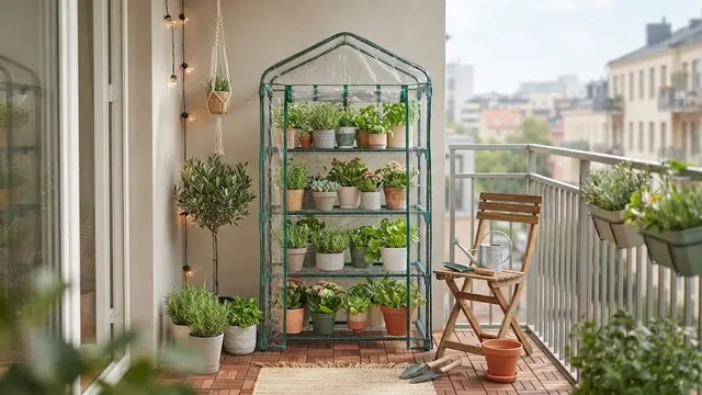 Greenhouse Lipat yang Praktis Dipindahkan (AI Generated)