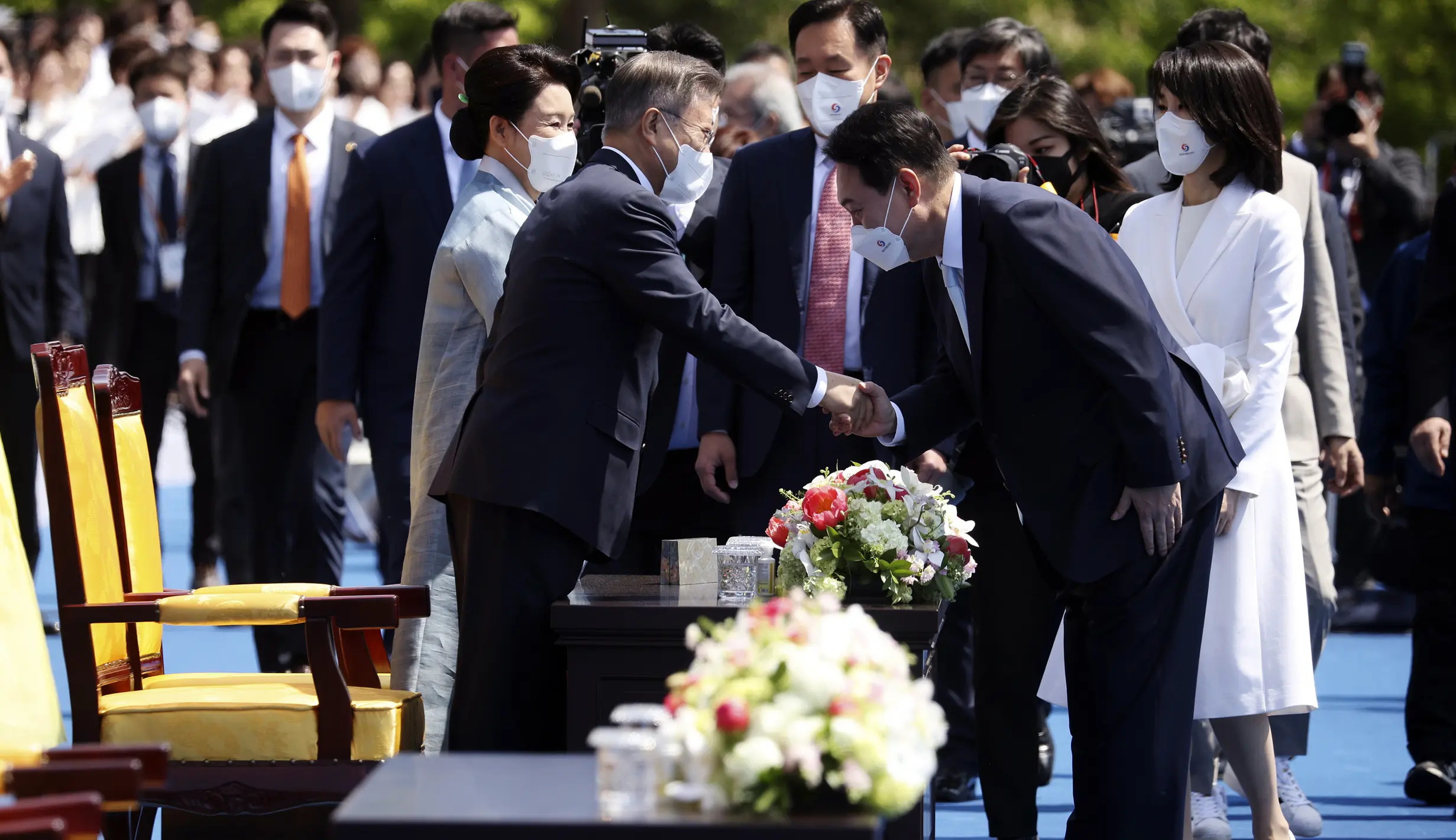 FOTO Yoon Sukyeol Resmi Dilantik Jadi Presiden Korea Selatan Foto