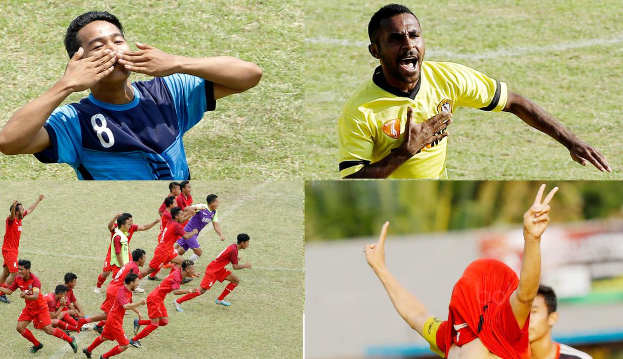 Berikut Selebrasi terbaik dari gelaran Torabika Campus Cup 2017 di Malang, Jawa Timur.  (Bola.com/M Iqbal Ichsan)