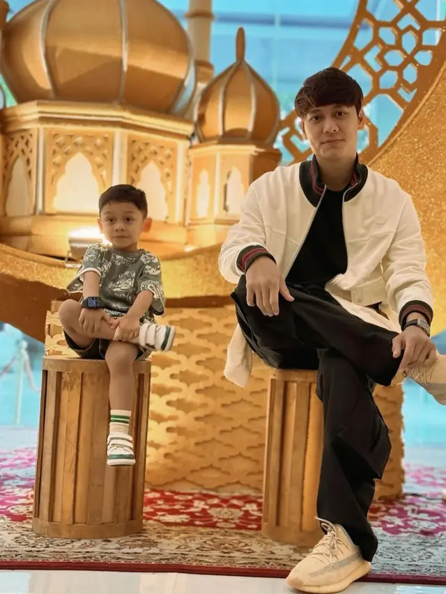 Anak Rizky Billar curi perhatian lewat gaya modis (credit: instagram.com/rizkybillar/levianbillar)