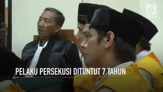 Pelaku persekusi terhadap pasangan di Tangerang dituntut 7 tahun penjara.