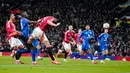Berkat kemenangan atas Leicester ini, Man United berhak melanjutkan langkah mereka ke putaran kelima atau 16 besar Piala FA 2024-2025.  (AP Photo/Dave Thompson)