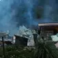 Lima kios yang diduga dibakar KKB Tembagapura