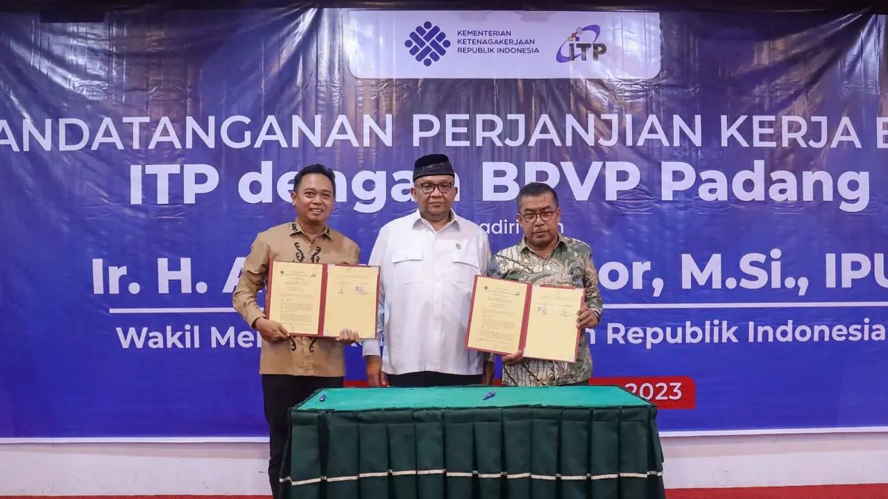 BPVP Padang dan ITP Jalin Kerja Sama, Wamenaker Afriansyah Harap Bisa Cetak Lulusan Siap Kerja