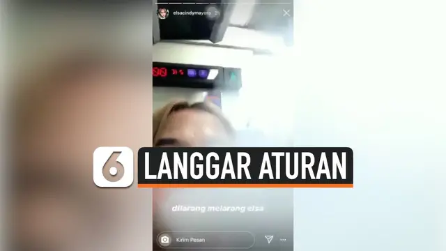 VIDEO: Viral, Wanita ini Sengaja Merokok di Gerbong Kereta