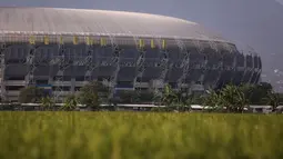 Stadion Gelora Bandung Lautan Api (GBLA) berlokasi di Desa Rancanumpang, Kecamatan Gedebage, Kota Bandung, Jawa Barat. (Bola.com/Bagaskara Lazuardi)