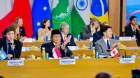 Menteri Koordinator Bidang Perekonomian Airlangga Hartarto dan sejumlah menteri lain mendampingi Presiden Prabowo Subianto di acara KTT G20 Brasil pada 18-19 November 2024. (Dok Kemenko Perekonomian)