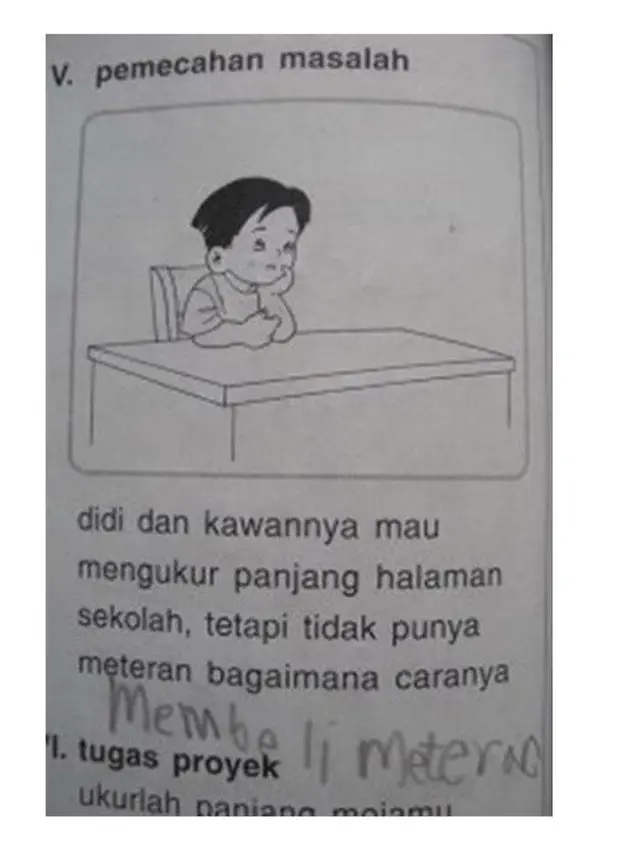 6 Jawaban Lucu Murid di Soal Isian Singkat Bergambar, Bikin Guru Senyum